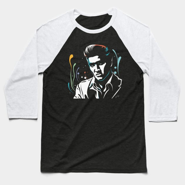 Elvis Presley Baseball T-Shirt by Aldrvnd